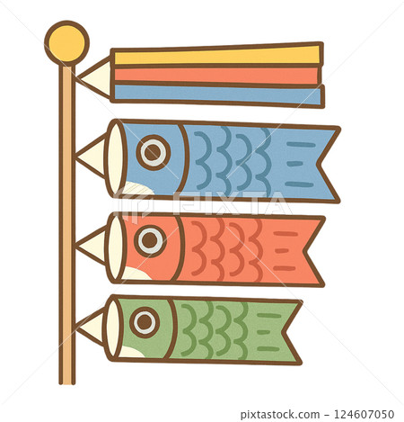 簡單鯉魚旗插畫,圖標,素材,無背景,兒童節 簡單鯉魚旗插畫,圖標,素材,無背景,兒童節 124607050