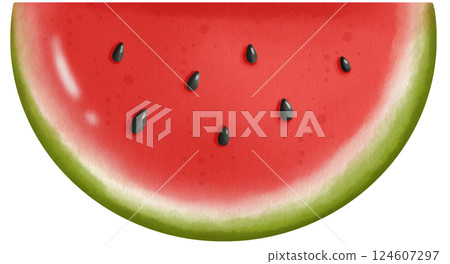 Fresh Watermelon Slices Clipart Cute Juicy Fruit Illustrations for Summer Fresh Watermelon Slices Clipart Cute Juicy Fruit Illustrations for Summer 124607297