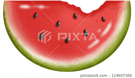 Fresh Watermelon Slices Clipart Cute Juicy Fruit Illustrations for Summer Fresh Watermelon Slices Clipart Cute Juicy Fruit Illustrations for Summer 124607300
