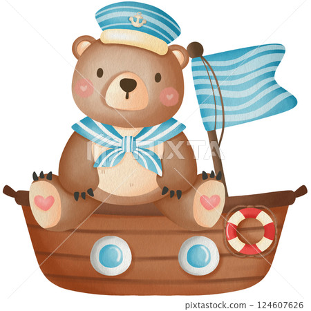 Cute Sailor Teddy Bear Clipart Nautical Baby Shower Marine Adventure Cute Sailor Teddy Bear Clipart Nautical Baby Shower Marine Adventure 124607626