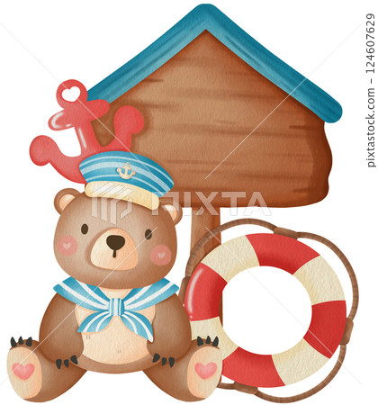 Cute Sailor Teddy Bear Clipart Nautical Baby Shower Marine Adventure Cute Sailor Teddy Bear Clipart Nautical Baby Shower Marine Adventure 124607629