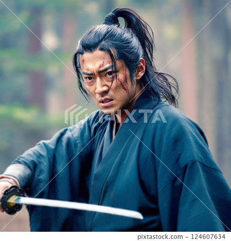 male, man, katana 124607634