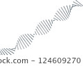 DNA 雙螺旋的圖像 124609270
