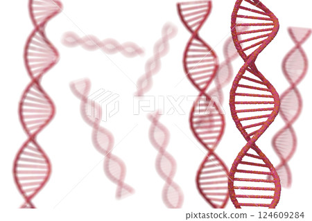 Image of double helix of DNA Image of double helix of DNA 124609284