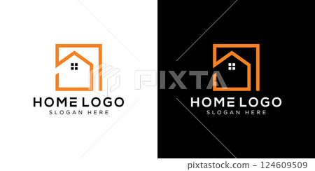 home Logo Design Template vector 124609509