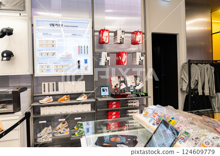 Nike Seoul products, Myeongdong Street, Seoul, Korea 124609779