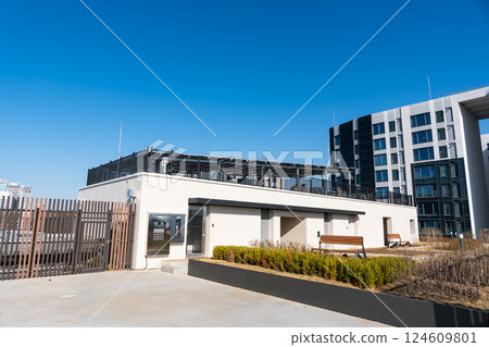 Morning view of the rooftop of Hotel The Botanic Sewoon Myeongdong, Seoul, Korea 124609801