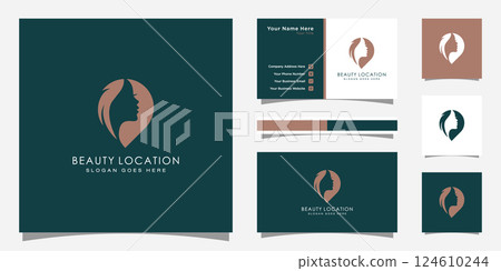 Woman place logo inspiration . feminine pin logo design template . woman finder logo and business card design Woman place logo inspiration . feminine pin logo design template . woman finder logo and business card design 124610244