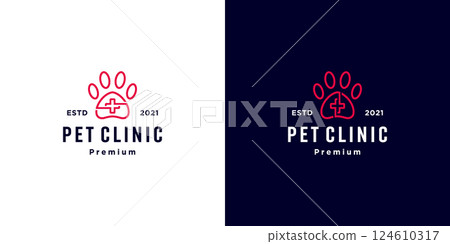 PET PAW CLINIC MEDICAL LOGO VECTOR PET PAW CLINIC MEDICAL LOGO VECTOR 124610317