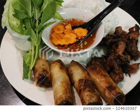 Bun Cha at Vietnamese House Restaurant, Canberra, Australia 124610387