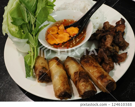 Bun Cha at Vietnamese House Restaurant, Canberra, Australia 124610388