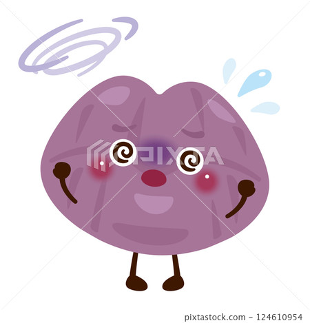 嘴唇蒼白的人物插圖 124610954