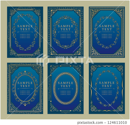 Antique vintage frame decorative frame Antique vintage frame decorative frame 124611010