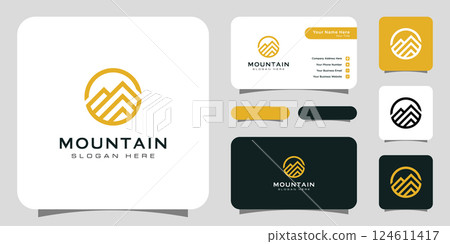 mountain logo vector design template 124611417