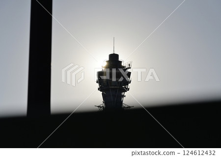 Silhouette of Tsutenkaku 124612432