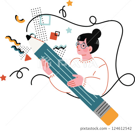 Creative girl 124612542