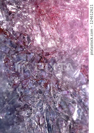 Sugar Sat Crystal Healing Vibrant Clittering Shard Close Up Molecule Confectionery Background 124612621