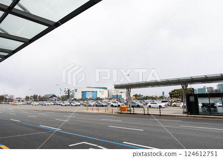 Gimpo International Airport, outdoor view from the domestic terminal, Seoul, Korea Gimpo International Airport, outdoor view from the domestic terminal, Seoul, Korea 124612751