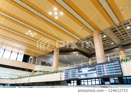 Gimpo International Airport, International Terminal Signboard, Seoul, Korea Gimpo International Airport, International Terminal Signboard, Seoul, Korea 124612755