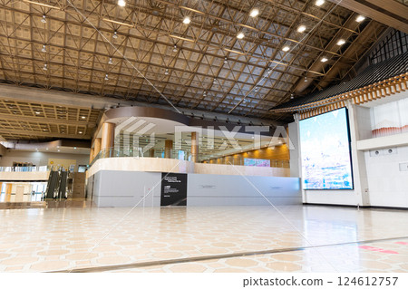 Gimpo International Airport, huge space of the international terminal, Seoul, Korea 124612757