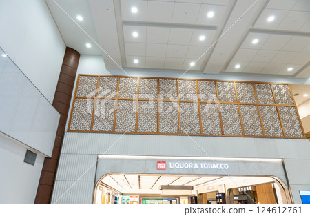 Duty-free shop at the international terminal of Gimpo International Airport, Seoul, Korea Duty-free shop at the international terminal of Gimpo International Airport, Seoul, Korea 124612761