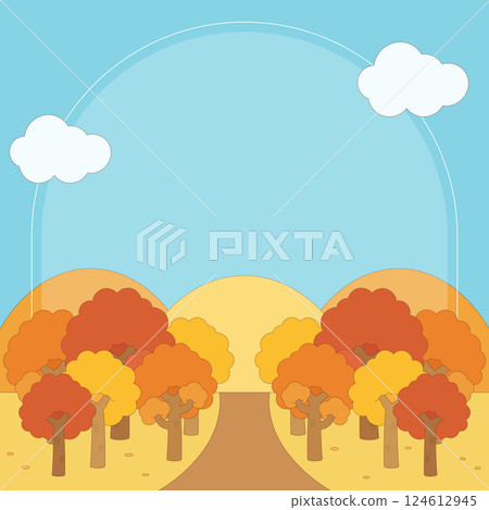fall forest scenery frame 1 fall forest scenery frame 1 124612945