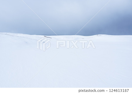 冬季鳥取沙丘的雪景 鳥取縣 鳥取沙丘 124613187