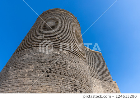 Maiden Tower is a 12th century monument in Baku, Azerbaijan Maiden Tower is a 12th century monument in Baku, Azerbaijan 124613290