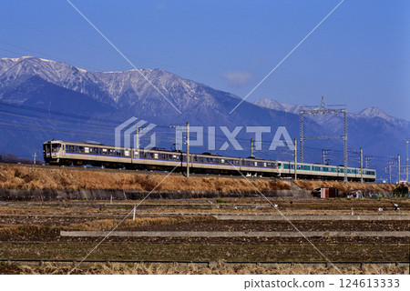 2007: Eight 113 series local trains running on the Kosei Line 2007: Eight 113 series local trains running on the Kosei Line 124613333
