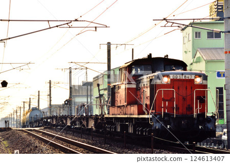 2007: DD51847 container freight train running on the Kansai Main Line 124613407