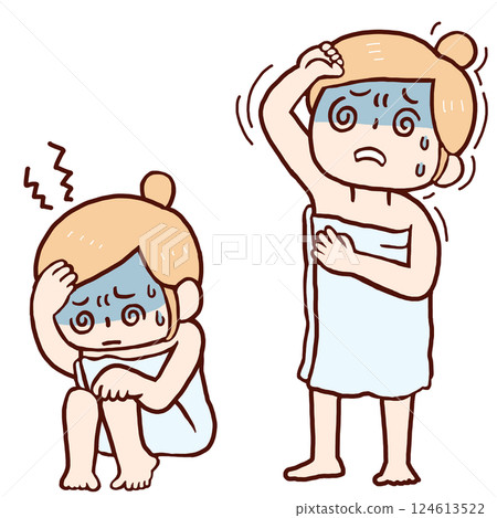 A woman who became dizzy and anemic in the bathroom 124613522
