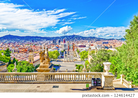 National Museum of Catalunia,Placa De Espanya Area. Barcelona. 124614427