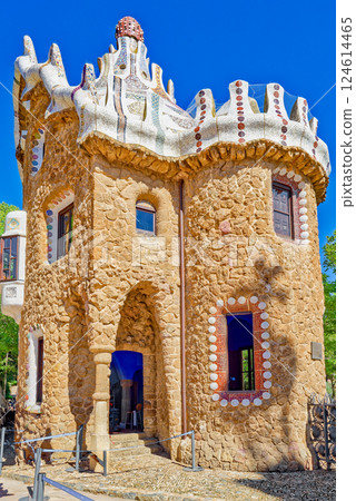 Barcelona. Gorgeous and amazing Park Guel . 124614465