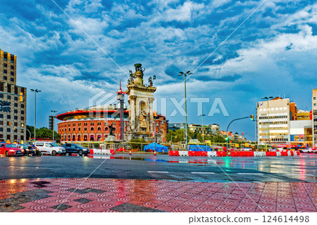 Pllaca De Espanya (Square of Spain) in city center. Barcelona. 124614498