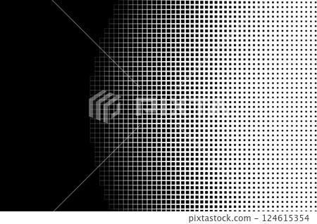Geometric Square Gradient in Halftone Style Geometric Square Gradient in Halftone Style 124615354