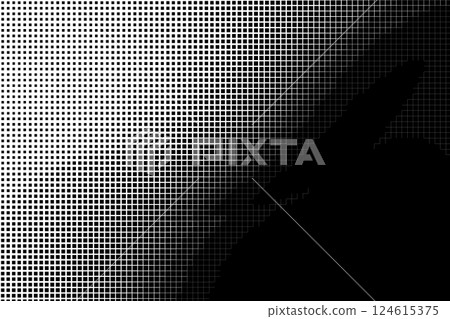 Geometric Grid Gradient in Black and White 124615375