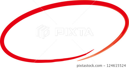 手繪水彩風格紅圈、正確答案、標記、重點向量圖 手繪水彩風格紅圈、正確答案、標記、重點向量圖 124615524