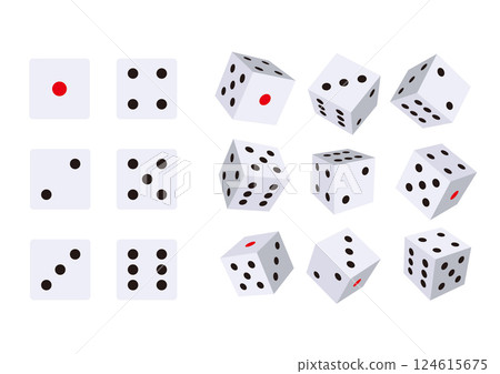 Dice set Dice set 124615675
