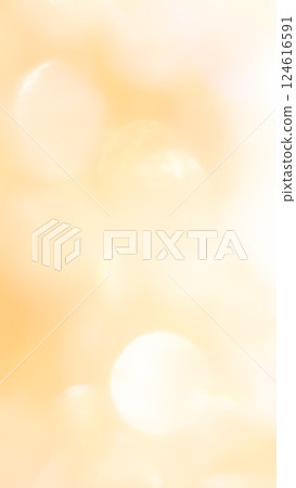 橙黃色散景閃光背景素材 - 平靜的氛圍，柔和的漸變 124616591