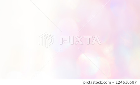 Colorful, soft, glittery bokeh pink rainbow gradient background material, stylish blue sky blue 124616597