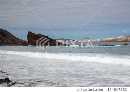 Coast of Atlantic ocean, Canary Islands, Spain 124617082