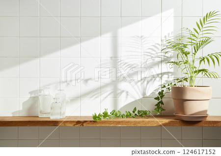 A serene space embraced by warm sunlight and nature, where harmony, comfort, and elegant beauty come together. 124617152