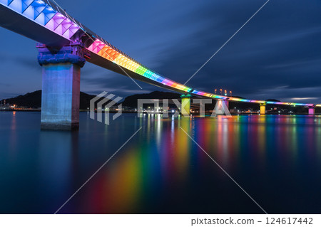 Seven-colored bridge 124617442