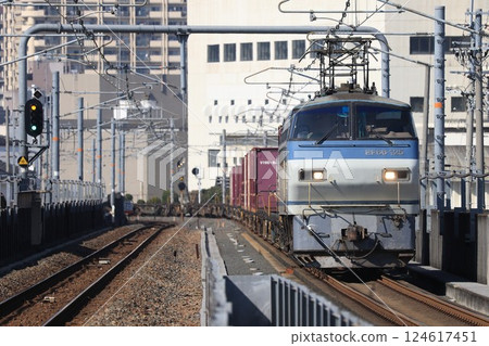 [JR Freight] EF66 Series 100 (Osaka Higashi Line: Takaida Chuo Station) 124617451