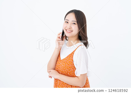 A young woman to call 124618592