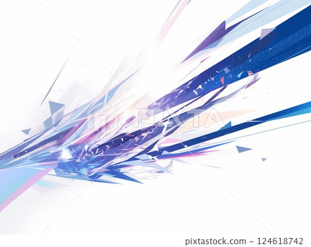 具有相交幾何線條的未來主義抽象數位藝術 具有相交幾何線條的未來主義抽象數位藝術 124618742