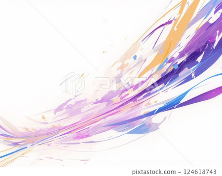 色彩柔和流暢的夢幻抽象數位藝術 色彩柔和流暢的夢幻抽象數位藝術 124618743