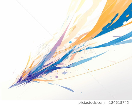 Refreshing abstract digital art with dancing blue and orange lines Refreshing abstract digital art with dancing blue and orange lines 124618745