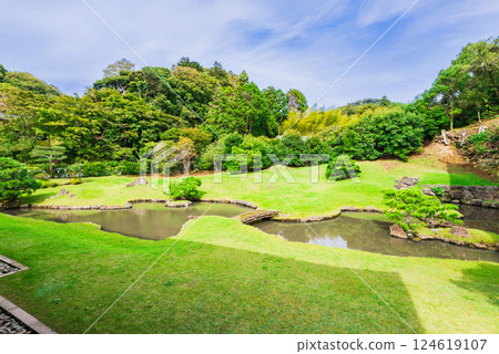 鎌倉之秋：建長寺北條庭園 124619107
