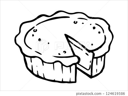 pie, vector, thanksgiving 124619386